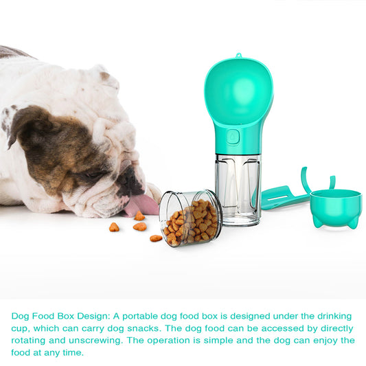 3-in-1 Portable Pet Water Bottle Feeder